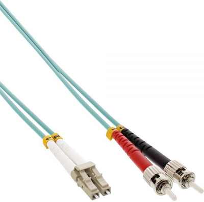 Kabllo fibër optike InLine LC (88505O), ST 50, 125µm, OM3, 5m, blu