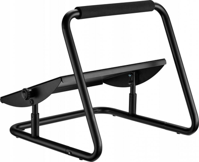 Mbështetëse këmbësh zyre Mozos FS2, ergonomike, e rregullueshme, e zezë