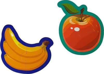 Puzzle edukative Lean Sport Fruits, 5 puzzle, 40 pjesë, shumëngjyrëshe