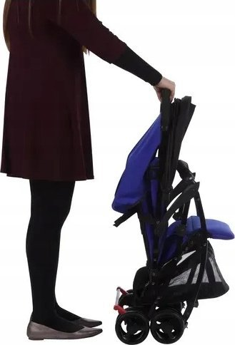 Колица за бебе Safety 1st Urby Buggy, лесна 4.9 kg, со прилагодлива потпирачка, сина