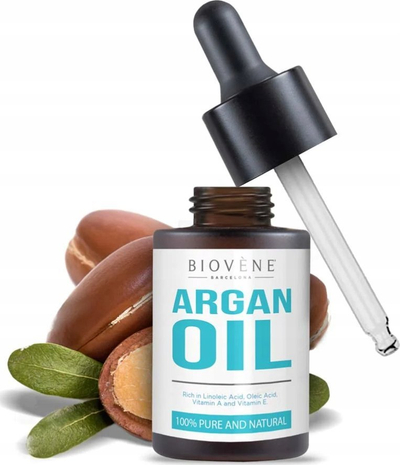 Vaj argani Biovène Argan Oil, 30ml, 100% natyral, për fytyrë, trup edhe flokë
