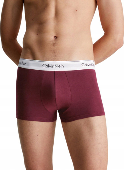 Bokse Calvin Klein Modern Cotton Stretch, set me 5 copë, pambuk elastik, shumëngjyrëshe