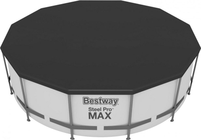 Надземен базен Bestway Steel Pro Max 56420, 366x122 cm, челична конструкција, сив