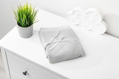 Batanije me kapuç Sensillo Swaddle, 100% bambus, 90x85 cm, gri
