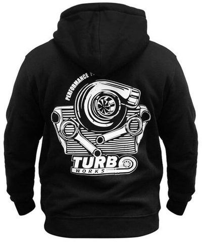 Bluzë me kapuç TurboWorks Hoodie, XXXL, pambuk poliester, gri