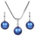 Set Levien Pearl Iridescent Dark Blue