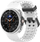 Rripi 4wrist për Samsung Galaxy Watch8, silikon, i bardhë, unisex