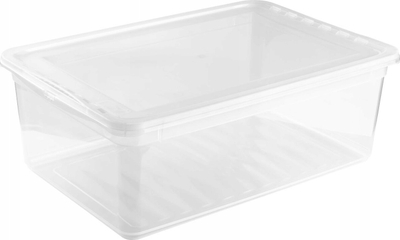 Kuti ruajtëse OKT Storage Box BASIXX, 11L, kapak me ventilim, transparente