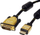 Kabllo video Roline Gold, HDMI në DVI-D, 1m, 4K, e zezë