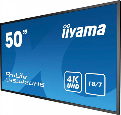 Monitor iiyama ProLite LH5042UHS-B3, 49.5", 3840 x 2160 (UHD 4K), 60 Hz, i zi