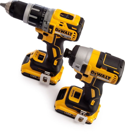 Set veglash pa kabllo Dewalt DCK266P2, 18V XR, 2x 5.0Ah, i verdhë