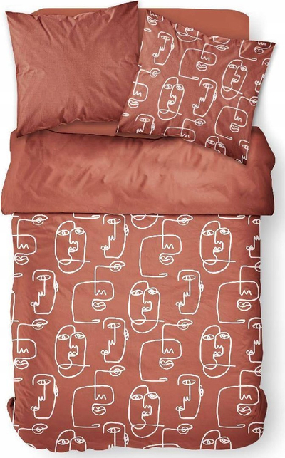 Set shtrati Cotton Bedding Geometric, 220x240 cm, dyanshëm, pambuk, shumëngjyrësh