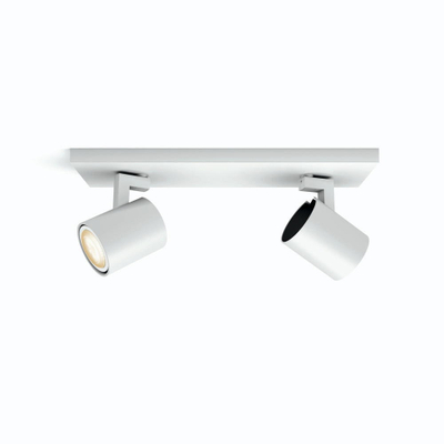 Spot tavani Philips Hue White Ambiance Runner Double, LED, smart Bluetooth Zigbee, i bardhë