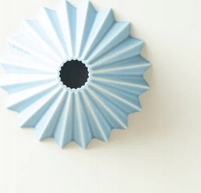 Дрипер за кафе Origami S, порцелан, за 1 2 шолји, мат сина