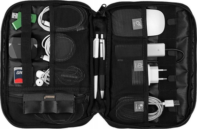 Organizues udhëtimi Tracer Travel Organizer TO1, 27x19x3cm, xhepa rrjete, i zi