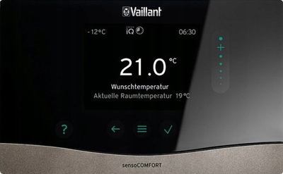 Kontrollues sistemi Vaillant VRC 720f sensoCOMFORT, pa tela, për ngrohje dhe ventilim
