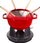 Set fondue Staub La Fondue, 18 cm, gize, i kuq Cherry Red