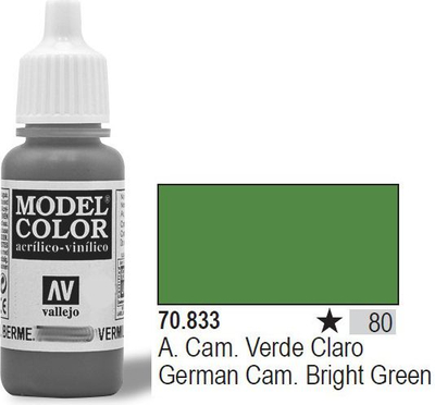 Bojë akrilike Vallejo Model Color German Cam Bright Green, 17ml, jeshile
