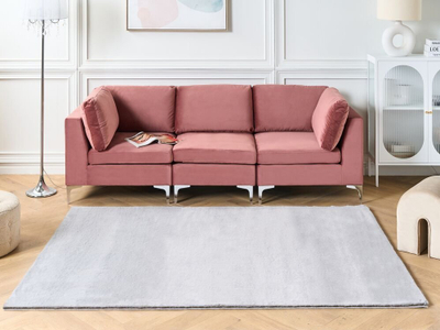 Tapet Beliani MIRPUR, faux fur, 160x230 cm, gri