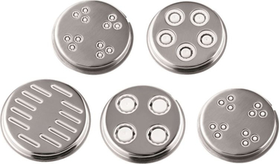 Aksesorë për pasta Eta 0028.97000, set 5 shtojca, çelik inox, argjend