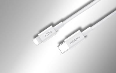 Kabllo karikimi Remax Dofon Series, USB C në Lightning, 20W PD, 1m, e bardhë