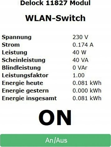 Prizë inteligjente Delock WLAN MQTT, monitorim energjie, e bardhë