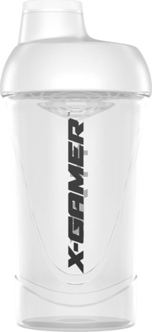Shaker X-Gamer X-MIXR 5.0, 500ml, transparent, me kapak të bardhë