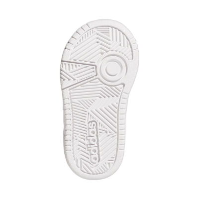 Патики за деца Adidas Hoops, затворање со леплива лента, бели
