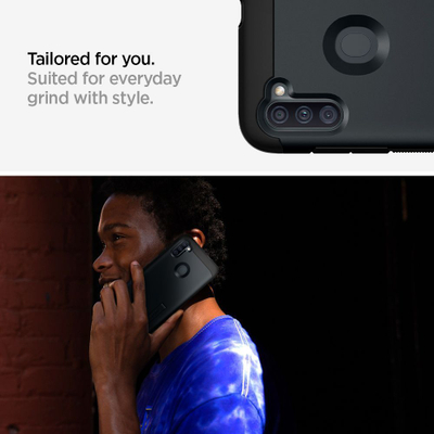 Mbrojtëse Spigen Tough Armour për Galaxy A11, e hirtë