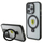 Futrollë Ferrari MagSafe me unazë mbajtëse, për iPhone 15 Pro, hardcase transparente