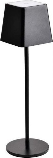 Lampë tavoline V-TAC USB Rechargeable LED, me bateri të rikarikueshme, me prekje, e zezë