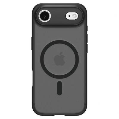 Mbulesë telefoni Spigen Ultra Hybrid MagFit, për iPhone, MagSafe, transparente me kornizë të zezë