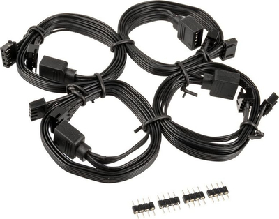 Kabllo zgjatës RGB SilverStone SST-CPL01, 4-pin Y, 60cm, e zezë