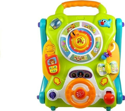 Walker lodër 3 në 1 Magic Slate me panel muzikor edhe tavolinë loje, me ngjyra nga të gjitha