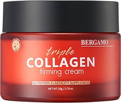 Krem fytyre BERGAMO Triple Collagen Firming Cream, kundër rrudhave, 50g