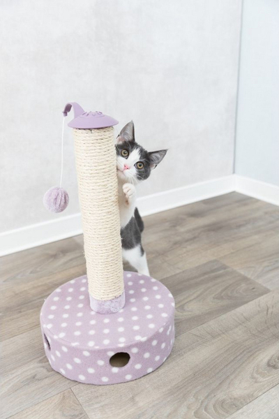 Shtyllë gërvishtëse për mace Trixie Junior, sisal edhe fleece, 26 x 47 cm, lejla