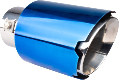 Спортски издувен завршеток AMiO 04066, инокс, 162mm 135mm, сина