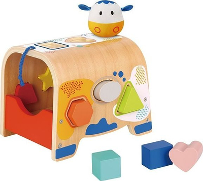 Lodër druri për forma Tooky Toy 300215, 20 x 16 x 22 cm, me shumë ngjyra