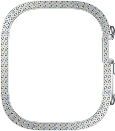 Kornizë mbrojtëse SAFE by PanzerGlass Bling Bumper, për Apple Watch Ultra 2 Ultra, TPU, argjendtë