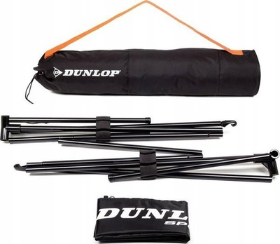 Rrjetë tenisi Dunlop Tennis Net, 3m, me kornizë, e kuqe e zezë