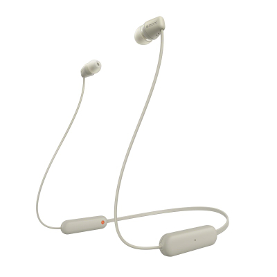 Kufje Sony WI-C100, wireless in-ear, Bluetooth, të zeza