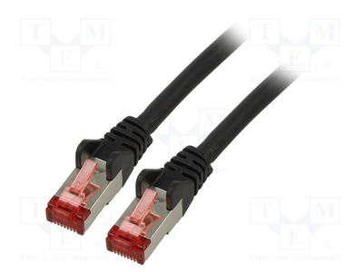 Kabllo rrjeti Goobay Patch Cord Cat 6, S/FTP, 3m, e zezë