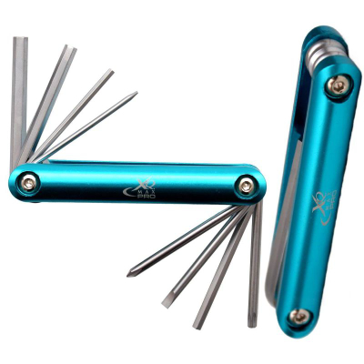 Set mjete biçiklete XQ Max Pro, multitool 8 në 1, blu
