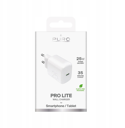 Karikues muri Puro Daily, 25W, USB C, i bardhë