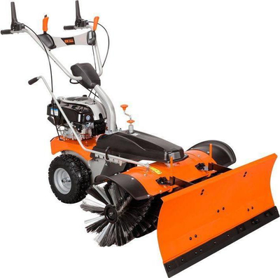 Pastrues me furçë Oleo‑Mac OM Line PKM 100, motor Briggs &amp; Stratton 6.5HP, vetështytës, portokalli
