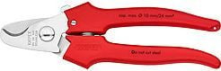 Клешти за кабли Knipex 95 05 165, 24mm², должина 165mm, црвени