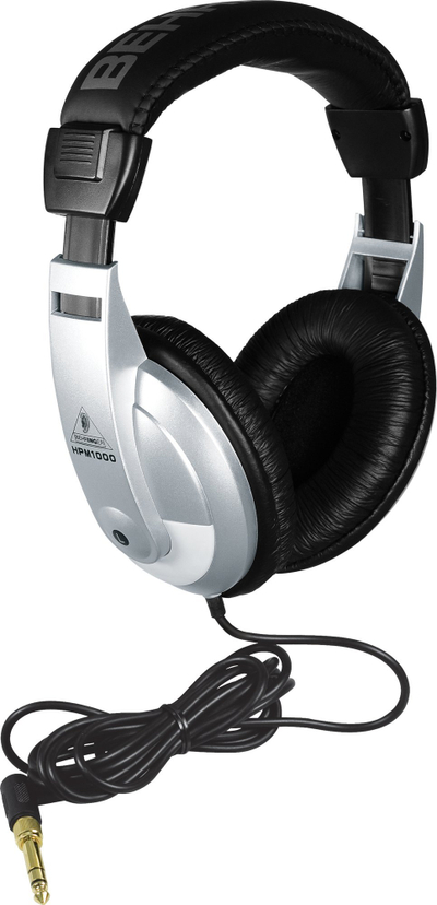 Kufje Behringer HPM1000, me kabllo, të mbyllura, të zeza me argjend