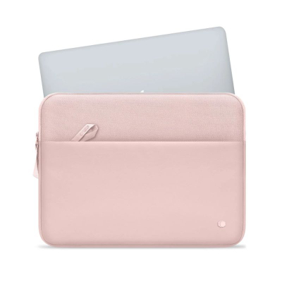 Çantë laptopi Tech-Protect Sleeve 15-16", me xhep përpara, rozë