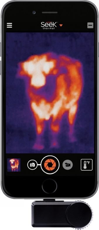 Aparat fotografik portativ SeeK Thermal Compact XR për iOS, i zi