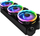 Set ventilatorësh PC Thermaltake Riing Trio 12 RGB Plus, 120mm, 3 copë me hub, të zi